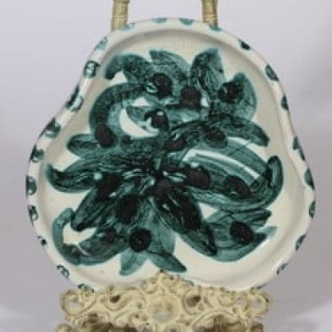 Savitorppa vati, käsinmaalattu, suunnittelija Saul Nordqvist, käsinmaalattu, käsin dreijattu, signeerattu, Atelje Nordqvist