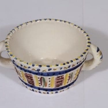 Savitorppa kulho, käsinmaalattu, suunnittelija Saul Nordqvist, käsinmaalattu, pieni, käsin dreijattu, signeerattu|Atelje Nordqvist