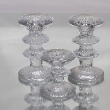 Iittala Festivo kynttilänjalat, 3kpl, suunnittelija Timo Sarpaneva, 3kpl