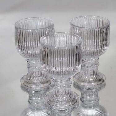 Iittala Viktor lasit, 10 cl, 3 kpl, suunnittelija Valto Kokko, 10 cl