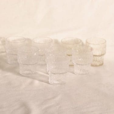 Iittala Paadar snapsilasit, 7 cl, 8 kpl, suunnittelija Tapio Wirkkala, 7 cl