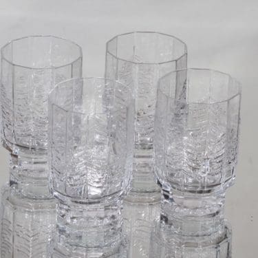Iittala Kuusi lasit, kirkas, 4 kpl, suunnittelija Jorma Vennola,