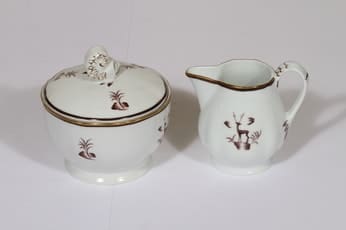 Arabia Diana sokerikko ja kermakko, suunnittelija , painokoriste, art deco