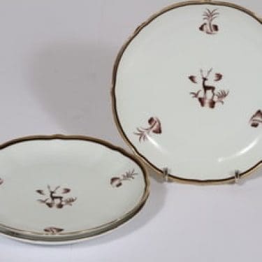 Arabia Diana leivoslautaset, 3 kpl, suunnittelija , painokoriste, art deco