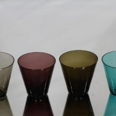 Nuutajärvi Kartio lasit, 20 cl, 4 kpl, suunnittelija Kaj Franck, 20 cl