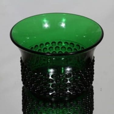 Nuutajärvi Näppyläkulho kulho, vihreä, suunnittelija Saara Hopea,