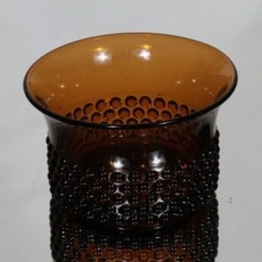 Nuutajärvi Näppyläkulho kulho, ruskea, suunnittelija Saara Hopea,