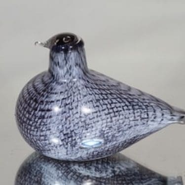 Nuutajärvi koristelintu, Verkkolintu, suunnittelija Oiva Toikka, Verkkolintu, pieni, signeerattu