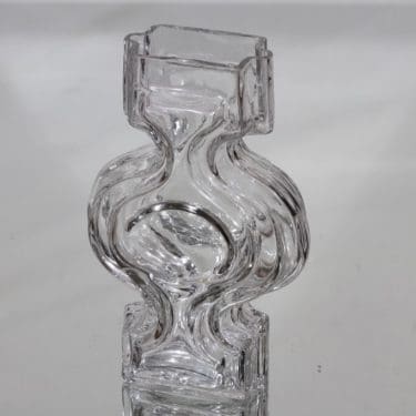 Riihimäen lasi Emma maljakko, kirkas, suunnittelija Helena Tynell,