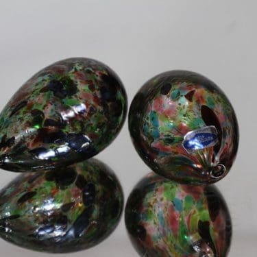 Nuutajärvi koristemunat, kirjava, 2 kpl, suunnittelija Kerttu Nurminen, pieni