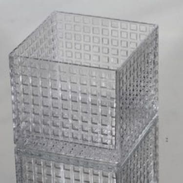 Nuutajärvi Ruuturitari kulho, kirkas, suunnittelija Kaj Franck, pieni