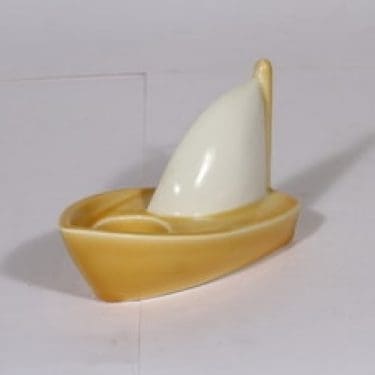 Arabia tuikkuteline, keltainen, suunnittelija Heljä Liukko-Sundström,