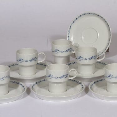 Thomas mokkakupit, 6 kpl, suunnittelija Tapio Wirkkala, Finnair-aihe