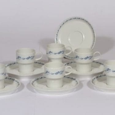 Thomas mokkakupit, 6 kpl, suunnittelija Tapio Wirkkala, Finnair-aihe