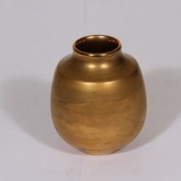 Savitorppa maljakko, suunnittelija Kauko Forsvik, kullattu, signeerattu