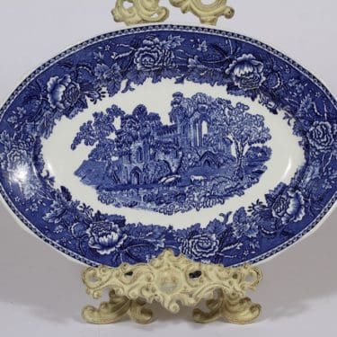 Arabia Maisema vati, sininen, suunnittelija , kuparipainokoriste