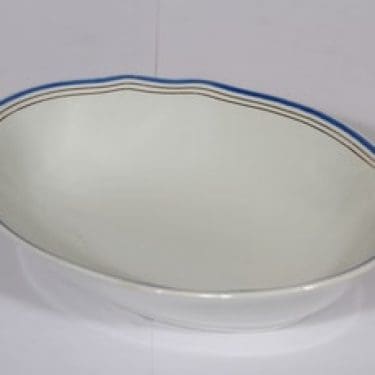 Arabia Lotta vati, suunnittelija , raitakoriste, kullattu