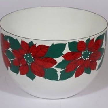 Finel kulho, punainen, suunnittelija , serikuva, retro