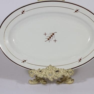 Arabia Ritva vati, suunnittelija , suuri, serikuva, kullattu