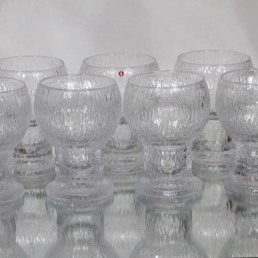 Iittala Kekkerit lasit, 50 cl, 7 kpl, suunnittelija Timo Sarpaneva, 50 cl