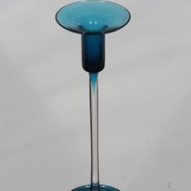 Riihimäen lasi Harlekiini 1916 kynttilänjalka, signeerattu, suunnittelija Nanny Still, signeerattu