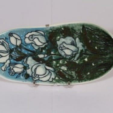 Arabia koristelaatta, Ruusupuu, suunnittelija Heljä Liukko-Sundström, Ruusupuu, pieni, serikuva