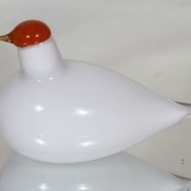 Nuutajärvi koristelintu, Kyyhky, suunnittelija Oiva Toikka, Kyyhky, signeerattu