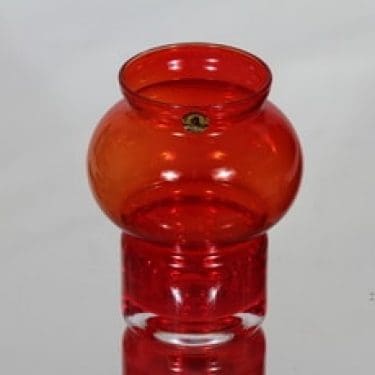 Riihimäen lasi Välkky tuikkulyhty, punainen, suunnittelija Tamara Aladin, pieni