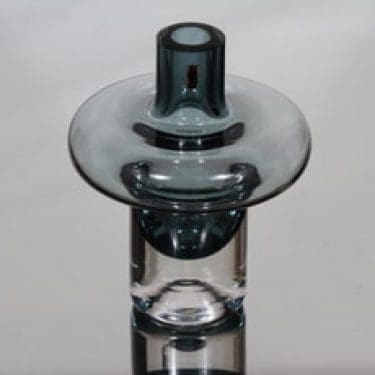 Riihimäen lasi Paraati taide-esine, harmaa, suunnittelija Nanny Still, pieni