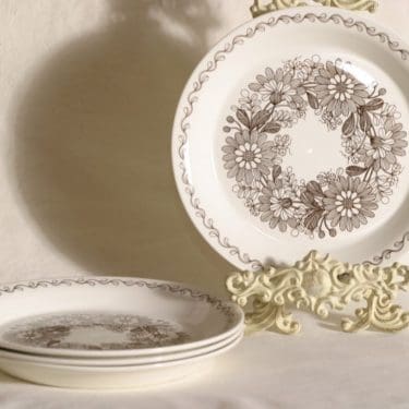 Arabia Elina lautaset, 4 kpl, suunnittelija Esteri Tomula,