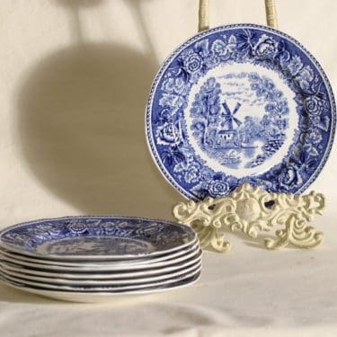 Arabia Maisema leipälautaset, 8 kpl, suunnittelija , kuparipainokoriste