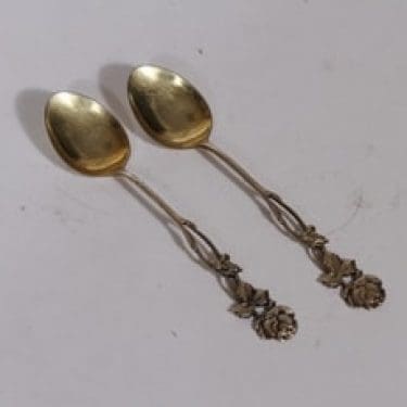 Ruusu kahvilusikat, hopea, 2 kpl, suunnittelija , hopea