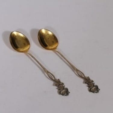 Ruusu kahvilusikat, hopea, 2 kpl, suunnittelija , hopea