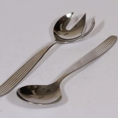 Hackman Scandia salaattiottimet, teräs, suunnittelija Kaj Franck, teräs