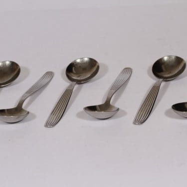 Hackman Scandia lusikat, teräs, 6 kpl, suunnittelija Kaj Franck, teräs