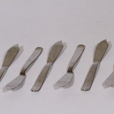 Hackman Scandia kalaveitset, teräs, 6 kpl, suunnittelija Kaj Franck, teräs