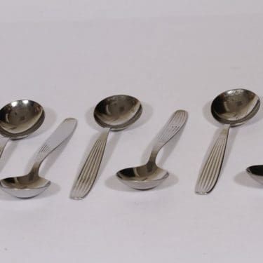 Hackman Scandia lusikat, teräs, 6 kpl, suunnittelija Kaj Franck, teräs