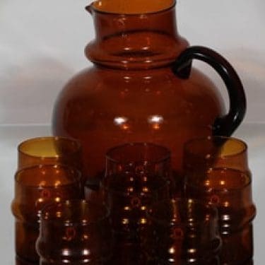 Humppila Talonpoika kaadin ja lasit 8 kpl, ruskea, 8 kpl, suunnittelija ,