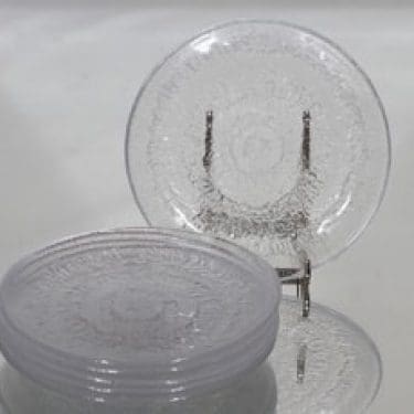 Iittala Solaris lautaset, kirkas, 6 kpl, suunnittelija Tapio Wirkkala, pieni