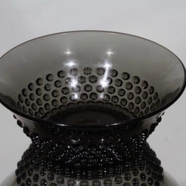 Nuutajärvi Näppyläkulho kulho, harmaa, suunnittelija Saara Hopea,