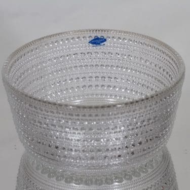 Nuutajärvi Kastehelmi kulho, kirkas, suunnittelija Oiva Toikka, pieni