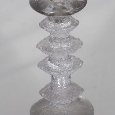 Iittala Festivo kynttilänjalka, kirkas, suunnittelija Timo Sarpaneva,