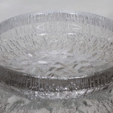 Iittala Lunaria kulho, kirkas, suunnittelija Tapio Wirkkala, suuri
