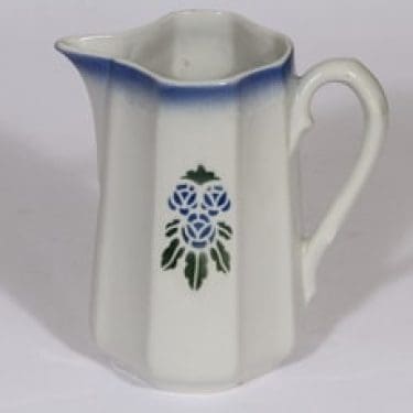 Arabia SO 5 kaadin, 1 l, suunnittelija , 1 l, puhalluskoriste, sininen fondi, jugend