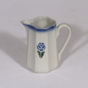 Arabia SO 1 kaadin, sininen-vihreä, suunnittelija , pieni, puhalluskoriste, sininen fondi