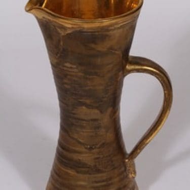 Savitorppa kaadin, käsin dreijattu, suunnittelija Garizim Hansen, käsin dreijattu, suuri, signeerattu, kullattu