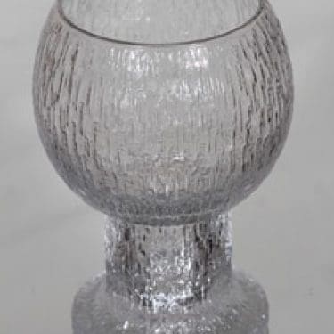 Iittala Kekkerit maljakko, kirkas, suunnittelija Timo Sarpaneva,