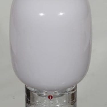 Iittala kynttilälyhty, valkoinen, suunnittelija Timo Sarpaneva, kirkas
