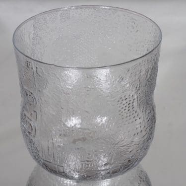 Nuutajärvi Fauna kulho, kirkas, suunnittelija Oiva Toikka, suuri