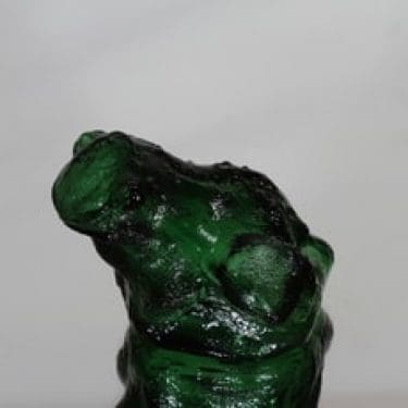 Kumela Saku-sammakko koriste-esine, vihreä, suunnittelija Pekka Paunila,